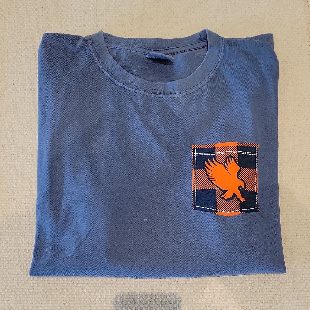 Auburn Blue Crewneck Graphic Tee